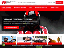 Tablet Screenshot of motorcycledirect.co.uk